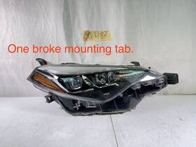 81110-02m90 Toyota 2017 2018 2019 Corolla Rh Right Side Led Headlight Oem Double Projector