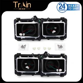 A0615605002 Train Head Headlight Housing Bases Pair For 1989-2003 Freightliner Fld 112 120 Left And Right
