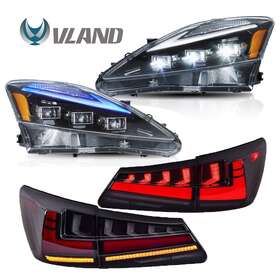 0303-ledhc Vland 8079-shy For Lexus Is250 350 Is F 2006-14 Led Headlights Rear Tail Lamps With Dynamic