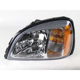 Gm2503208 Wtautopart Auto Parts For 2000-05 Cadillac Deville Replacement Headlight Lamp Chrome Driver Left Used