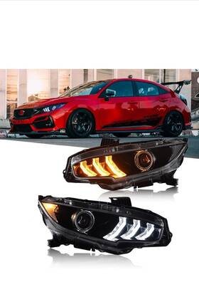 Su-sy-a110y Yunhaoyang Led Headlights For Honda Civic 2016-2021 Drl Sequential Turn Assembly
