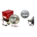 Genuine Lucas Classic 5 "motorcycle Headlamp Beam Unit With Pilot Aperture. Fixed Price $53.76.