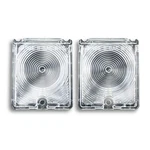 New Pair Of Clear Back Up Light Lamp Lens Trim Parts Fits 1966-67 Chevy Ii A3048. Fixed Price $73.05.
