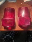 Pair Of Early 62-69 Mgb, Midget, Sprite Lucas L676 Taillight Lens Lower. Fixed Price $26.99.