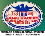 United Drag Racers Association Circuit Car -vintage Original Vinyl Decal Sticker. Fixed Price $10.88.