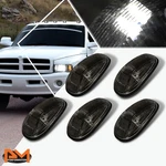 5PCS Cab Roof Running Light Smoked Housing White Led For 99-01 Dodge Ram Truck. Fixed Price $31.40.
