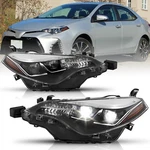 Headlights For 2017 2018 2019 Toyota Corolla Xse Dual Led Headlamp. Fixed Price $72.99.