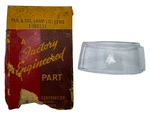 New Old Stock License Lamp Lens For 1928-32 6-CYL Mopar Models #300137. Fixed Price $90.00.