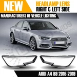 For Audi A4 S4 B9 Left Right Side Front Headlight Lens Covers 2016-19. Fixed Price $60.48.