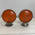 2 Vintage Dietz Lollipop Light 7IN Orange Double Sided 77-066, 7-50 Safety. Fixed Price $200.00.