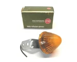 Vintage Peterson Marker Light Amber Lens With Silver Mounting Bracket #PM-110. Fixed Price $16.85.