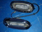 Nos 1958 Pontiac Bonneville Chieftain Catalina Chrome Reverse Lights Gas Door. Fixed Price $340.00.