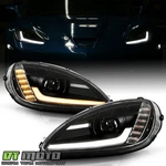 2005-2013 Chevy Corvette C6 Black Led Sequential Switchback Projector Headlights. Fixed Price $585.99.