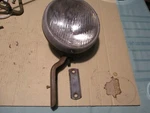 Vintage 2002-E Guide Driving Lamp 5 3/4 Inches & Bracket. Fixed Price $20.00.