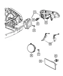Genuine Mopar Headlamp Left 68143003AC. Fixed Price $770.00.