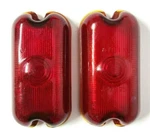 Vintage Set Columbus Cats-eye Red Lens A-7875 / 7876 Tail Or Side Light Cover. Fixed Price $15.00.