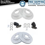 Performance Brake Rotor Drilled Slotted & Ceramic Pad Front Rear Kit. Fixed Price $166.14.