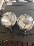 Vintage Truck Utility Spotlight/search Car. Set Of 2. 8". Fixed Price $100.00.