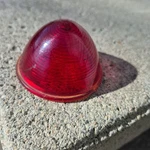 Vtg King Bee Round Red Glass Tail Light Lens No 70-C American Automatic Devices. Fixed Price $19.95.