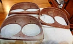 1958 Ford Lh Headlamp Door (one) Bad 13064A Nos (3 Available). Fixed Price $45.00.