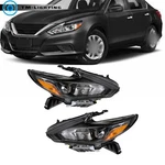 For 2016 2017 2018 Nissan Altima Halogen Headlights W/o Led Drl Pair Lamps Black. Fixed Price $121.86.