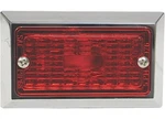 Clearance Light Rectangular 3-3/4 X 2-1/4 Inch Red Lens Chrome Abs Housing. Fixed Price $27.34.