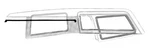 1969 1970 1971 1972 Chevrolet Blazer Gmc Jimmy Header Weatherstrip # 69-45981. Fixed Price $27.00.