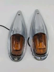 Vintage Cats-eye A-6360 Chrome Orange Marker Lights Art Deco Automotive Untested. Fixed Price $119.99.