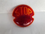 Tail Light Stop Lens, Vintage Glass, 1920'S & 1930'S, Nice Original, 4-1/8 Inch. Fixed Price $65.00.
