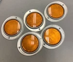 Lot Of Grote 4023 Side Marker Reflectors 4-5/8" Amber (B31). Fixed Price $30.00.