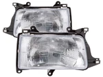 Headlights Halogen Chrome Pair Left Right Fits 1993-1998 Toyota T100 Pick Up. Fixed Price $174.99.