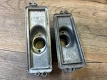 1951 1952 Desoto Sportsman Custom Nos Mopar R&l Park Light Housings 1345991/92. Fixed Price $165.00.