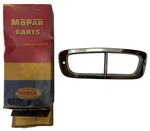 New Old Stock Left Parking Light Bezel Cover For 1953 Chrysler #1495730. Fixed Price $175.00.