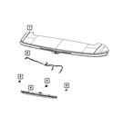 Genuine Mopar Center High Mounted Stop Lamp 68605673AA. Fixed Price $86.70.