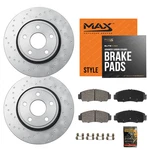 Front Drilled Geomet Rotors + Pads For 2017-2022 Acura Ilx Honda Accord Civic. Fixed Price $143.89.