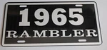 Metal License Plate 1965 Rambler Nash Amc American Motors 660 440. Fixed Price $23.90.