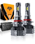Auxbeam 9006 / 9005 Led Headlights Low High Bulbs 110W 24000LM 6500K White. Fixed Price $62.99.