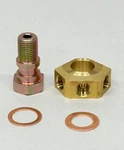 1948-52 Ford F-1 P/up Brake Master Cylinder Outlet Fitting, Bolt 8C-2076-SET. Fixed Price $24.50.