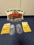 Nos. 1957 Pontiac Parking Lights Lens #5948352. Fixed Price $350.00.