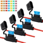Pack 12AWG Inline Holder Waterproof With 35 Fuses 5-40A 12V Marine Auto. Fixed Price $12.99.