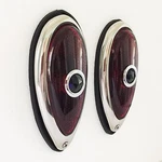 1PR 1938-39 Ford, Tear Drop, Tail Lights With Blue Dots & Rubber Body Gaskets.. Fixed Price $84.95.