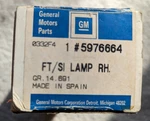 Oem Gm 5976664 Lamp Assy Rh 1991 - 95 Buick Regal. Fixed Price $29.95.
