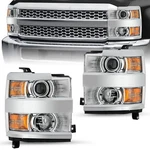 Projector Headlights For 2015-2019 Chevy Silverado 2500 3500HD Headlamps Lh &rh. Fixed Price $272.98.