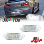 18-SMD White Led License Plate Tag Lights For 2001-2017 Mitsubishi Lancer Evo X. Fixed Price $14.99.