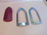 Vintage 1950-1952 Dodge Coronet Taillight Bezels And Lens Dodal 1340352 & 51. Fixed Price $69.95.