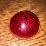 1950'S Sm Lamp Co. Way Beacon Lense No. 2550 Red Glass - Free Shipping. Fixed Price $37.50.