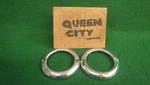 Pair Of 1A-13210 Parking Light Bezels 1951 Ford Car. Fixed Price $12.00.