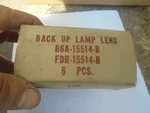 Vintage Nos Ford Backup Lamp Lens B6A-15514-B FDR-15514-B. Fixed Price $12.95.