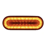 United Pacific 36657 24 Led 6" Oval Mirage Turn Signal Light Amber/amber Len. Fixed Price $24.00.