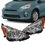 Headlights For 2012-2014 Toyota Prius C Pair Halogen Headlamps Left & Right Side. Fixed Price $166.50.